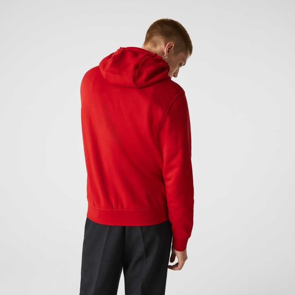 Lacoste SPORT Lette Bi-material Hoodie Rød | 2809-ZNFBD