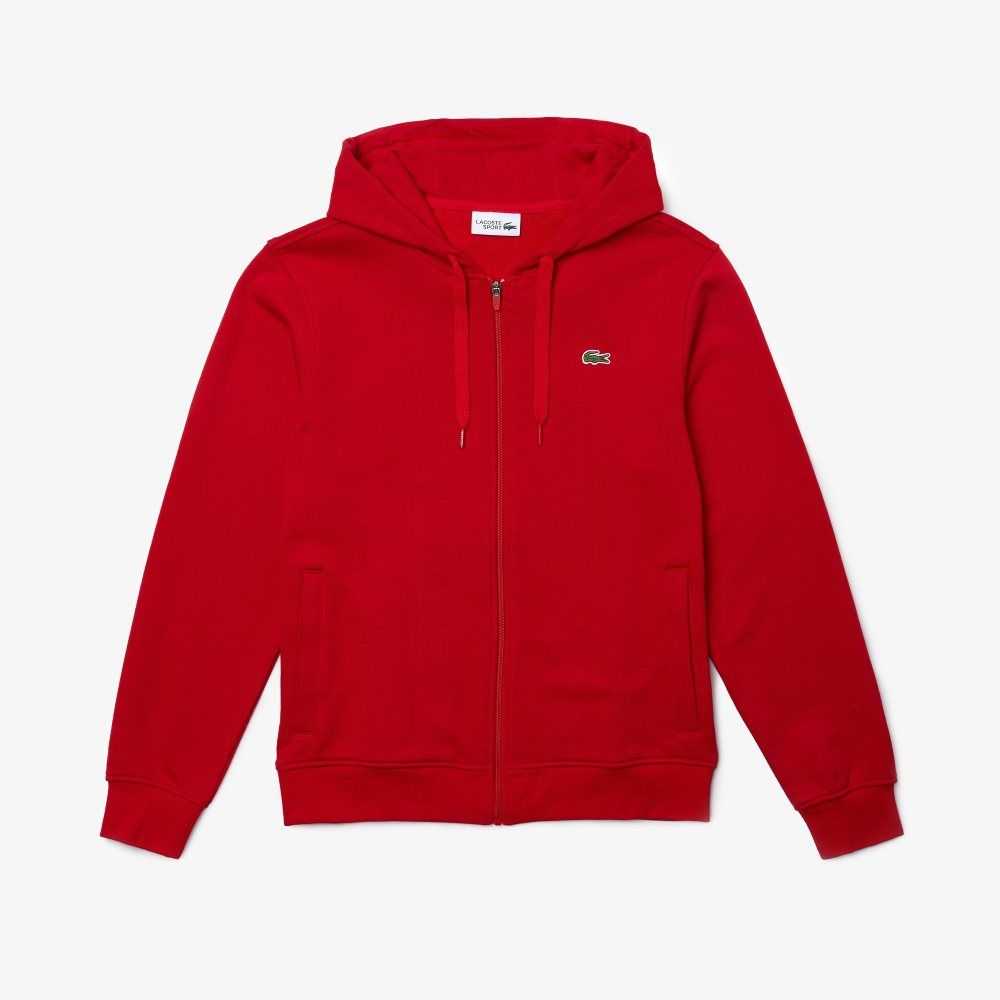 Lacoste SPORT Lette Bi-material Hoodie Rød | 2809-ZNFBD