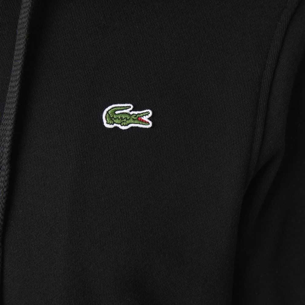 Lacoste SPORT Lette Bi-material Hoodie Svarte | 9721-CMPGF