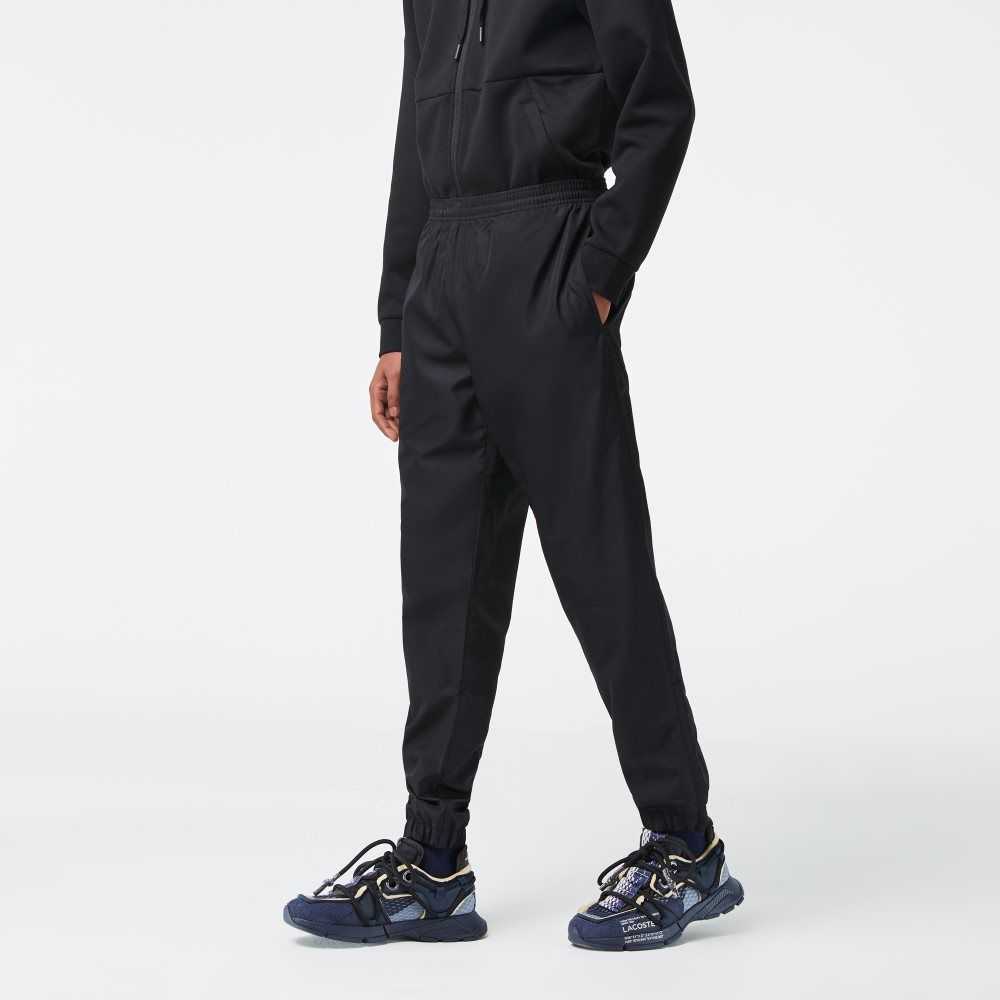 Lacoste SPORT Lette Fabric Tracksuit Svarte | 3269-KBULV