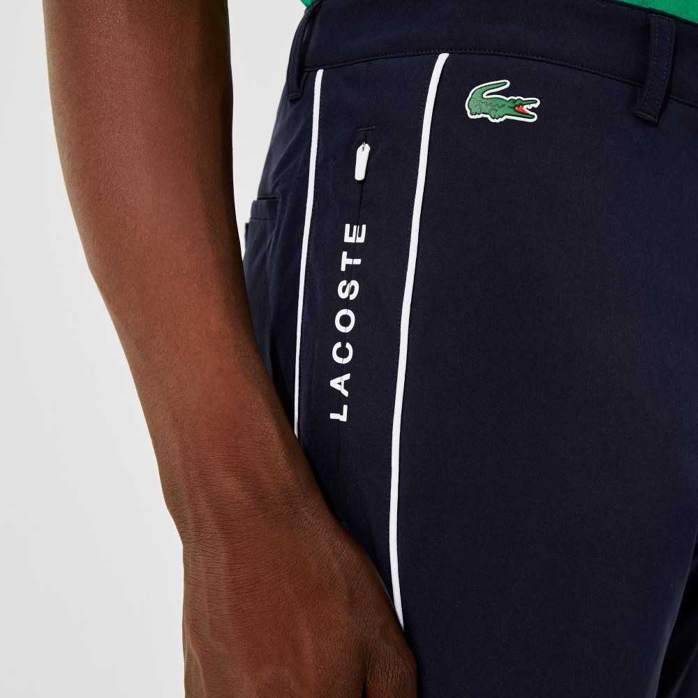 Lacoste SPORT Light Stretch Golf Marineblå Blå Hvite | 1265-BOTJE