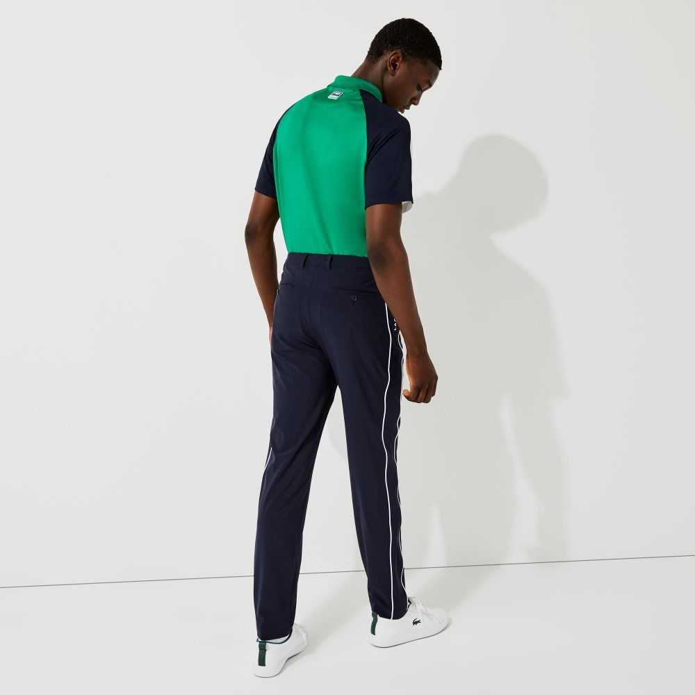 Lacoste SPORT Light Stretch Golf Marineblå Blå Hvite | 1265-BOTJE