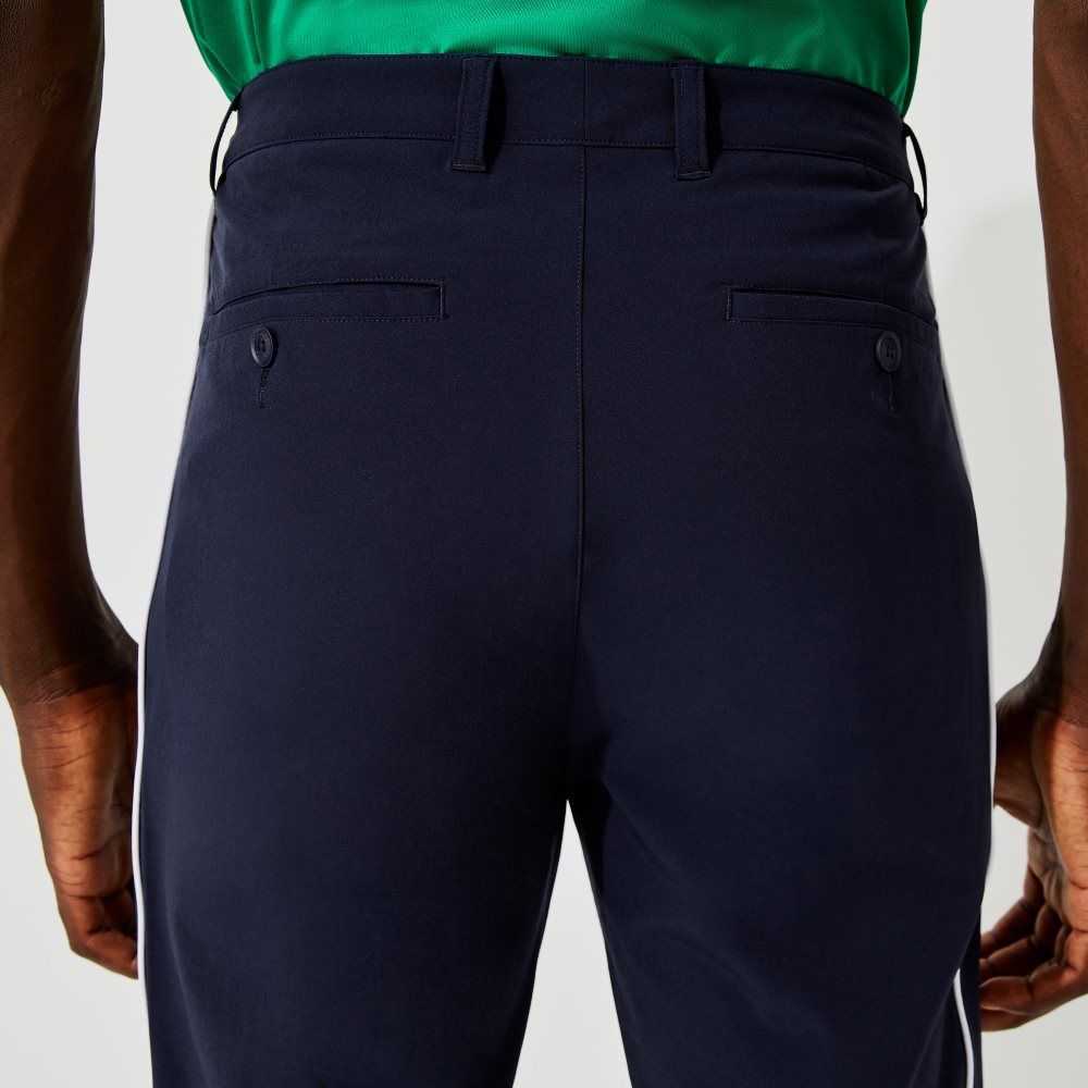 Lacoste SPORT Light Stretch Golf Marineblå Blå Hvite | 1265-BOTJE