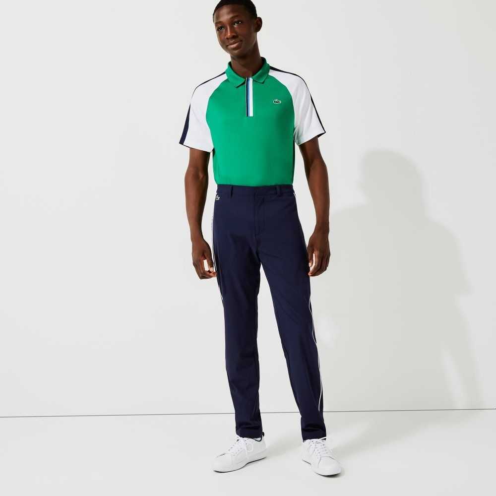 Lacoste SPORT Light Stretch Golf Marineblå Blå Hvite | 1265-BOTJE