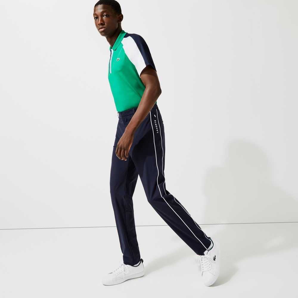 Lacoste SPORT Light Stretch Golf Marineblå Blå Hvite | 1265-BOTJE