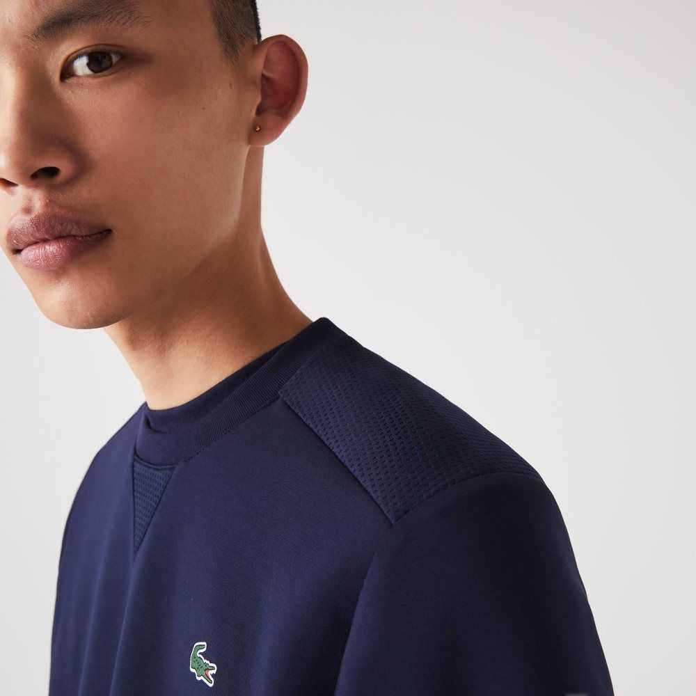 Lacoste SPORT Mesh Panels Marineblå Blå | 2503-ZGHJW