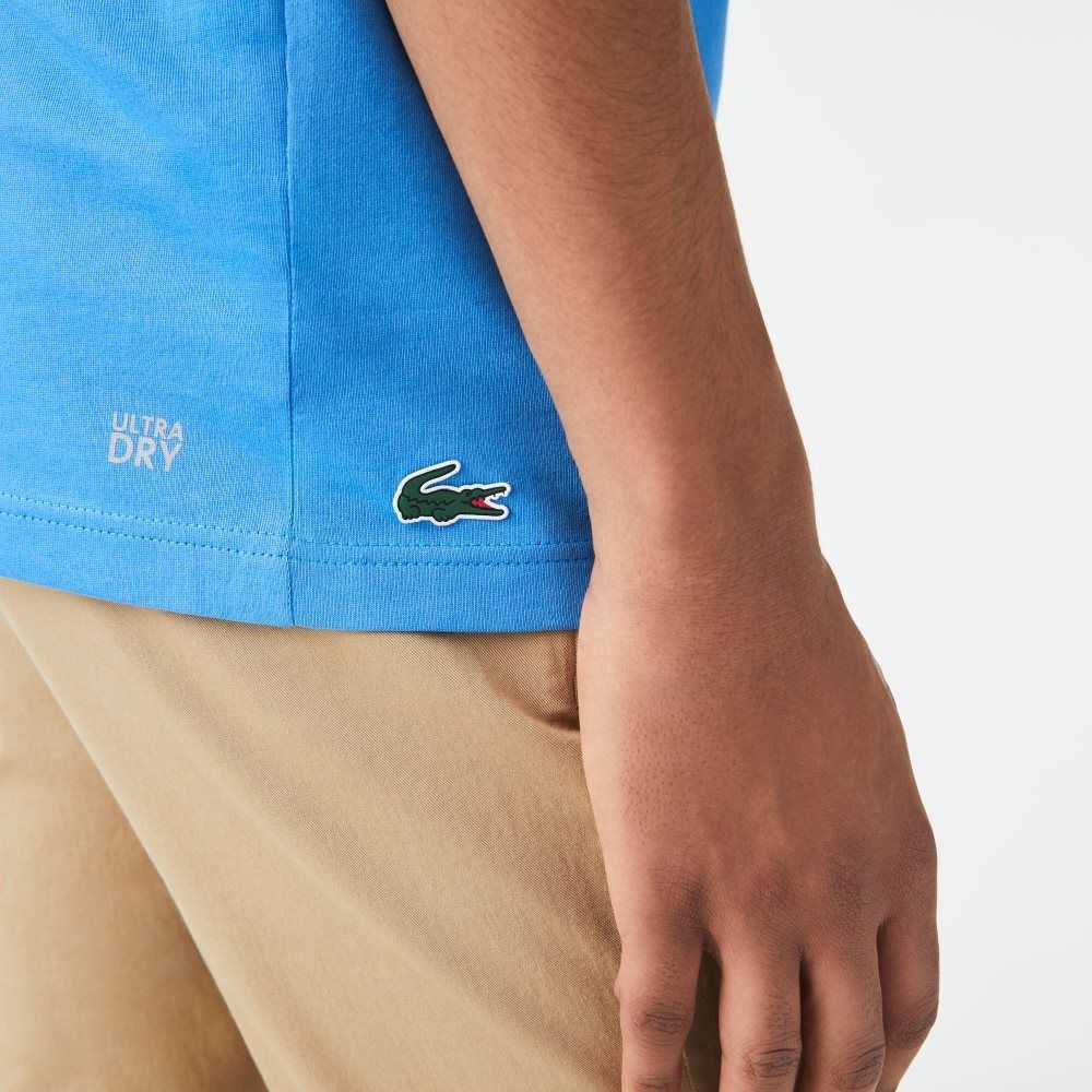 Lacoste SPORT Organic Jersey Blå | 6073-SIMPJ