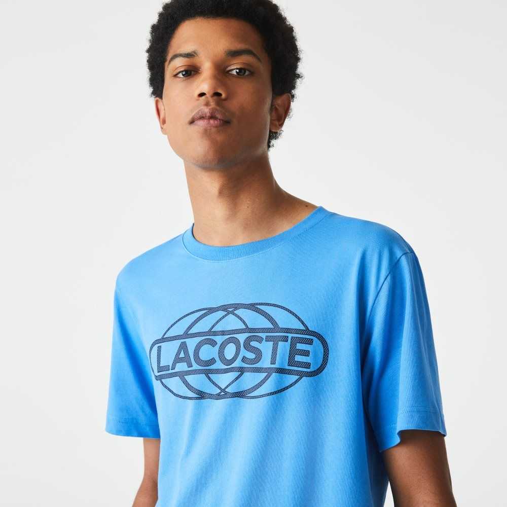 Lacoste SPORT Organic Jersey Blå | 6073-SIMPJ