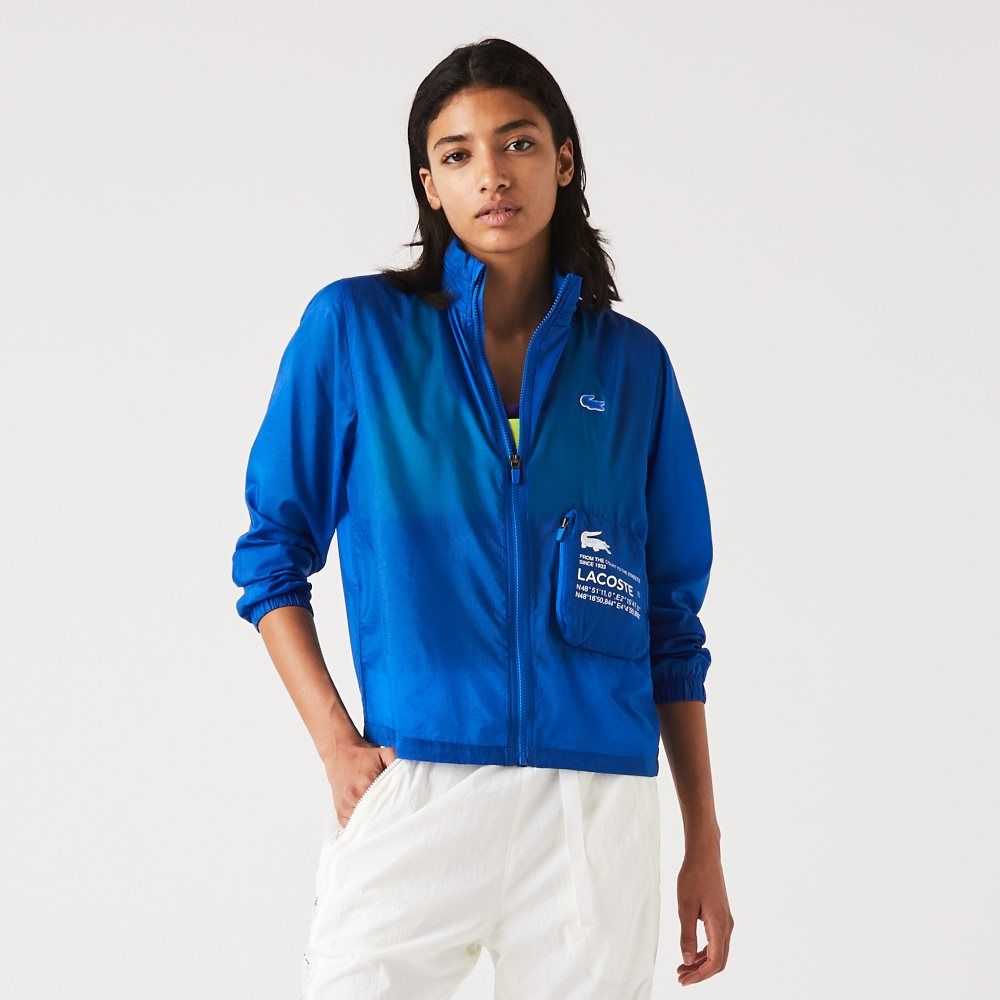 Lacoste SPORT Packable Vann-Repellent Blå | 4802-LMTAZ