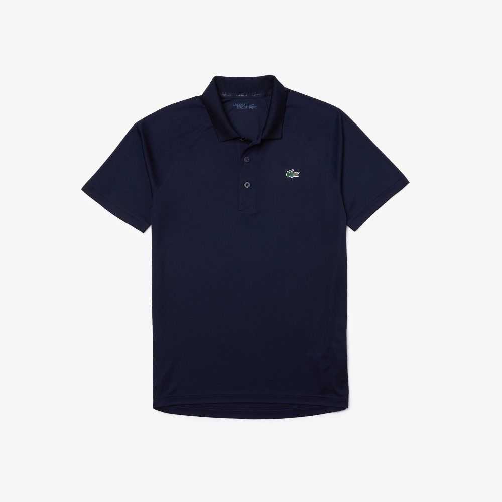 Lacoste SPORT Pustende Abrasion-Resistant Interlock Marineblå Blå | 5612-JLVHD