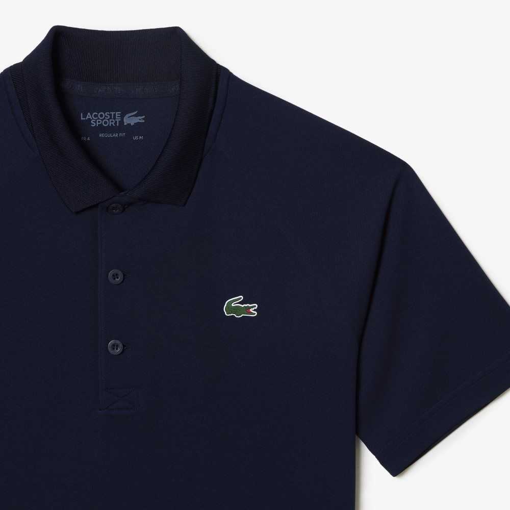 Lacoste SPORT Pustende Abrasion-Resistant Interlock Marineblå Blå | 5612-JLVHD