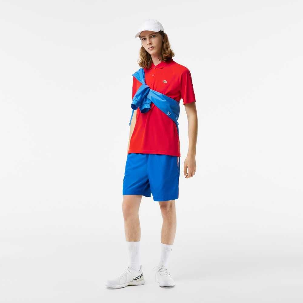 Lacoste SPORT Pustende Abrasion-Resistant Interlock Rød | 9582-XLZIE