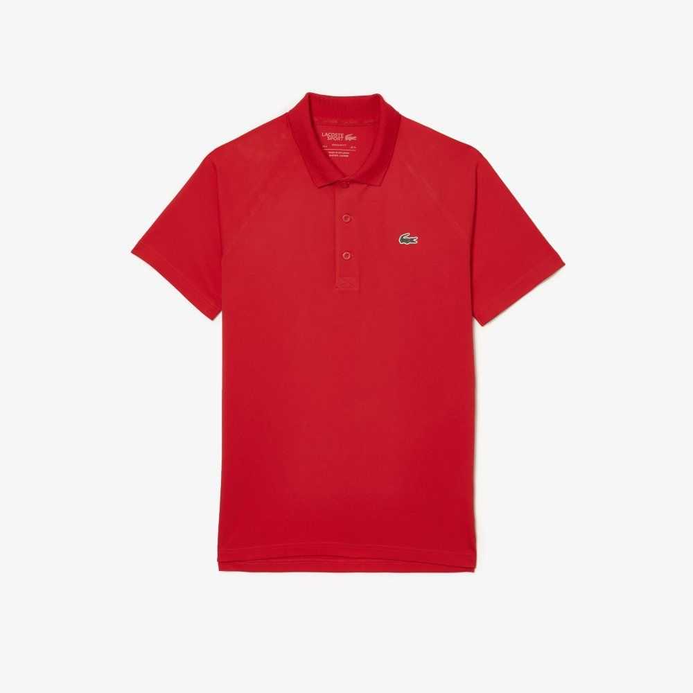 Lacoste SPORT Pustende Abrasion-Resistant Interlock Rød | 9582-XLZIE