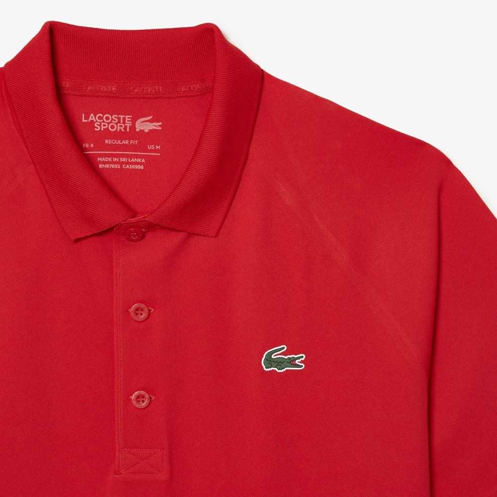 Lacoste SPORT Pustende Abrasion-Resistant Interlock Rød | 9582-XLZIE