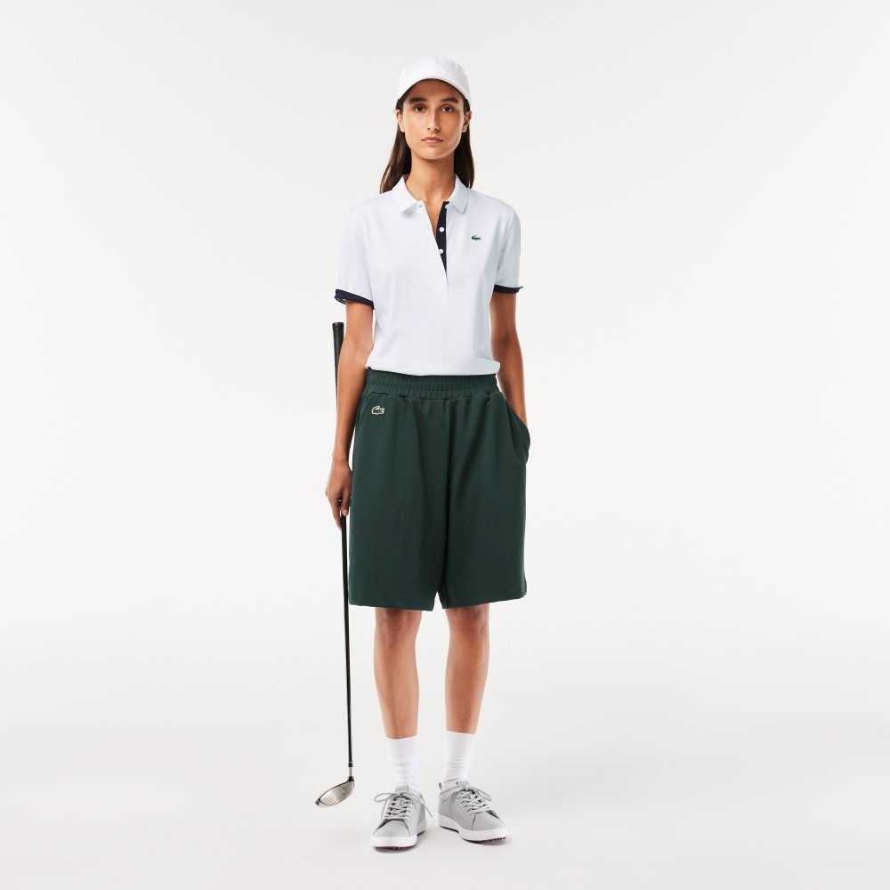 Lacoste SPORT Pustende Stretch Golf Hvite Marineblå Blå | 3750-UVLRZ