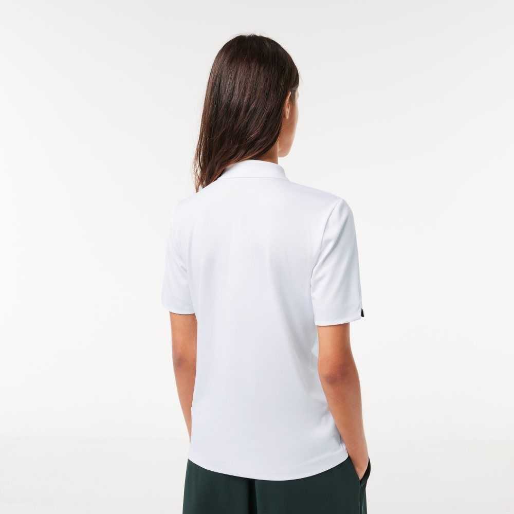 Lacoste SPORT Pustende Stretch Golf Hvite Marineblå Blå | 3750-UVLRZ