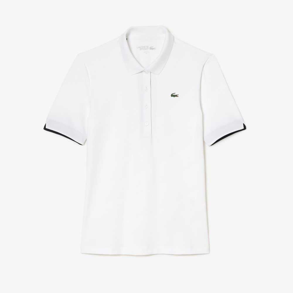 Lacoste SPORT Pustende Stretch Golf Hvite Marineblå Blå | 3750-UVLRZ