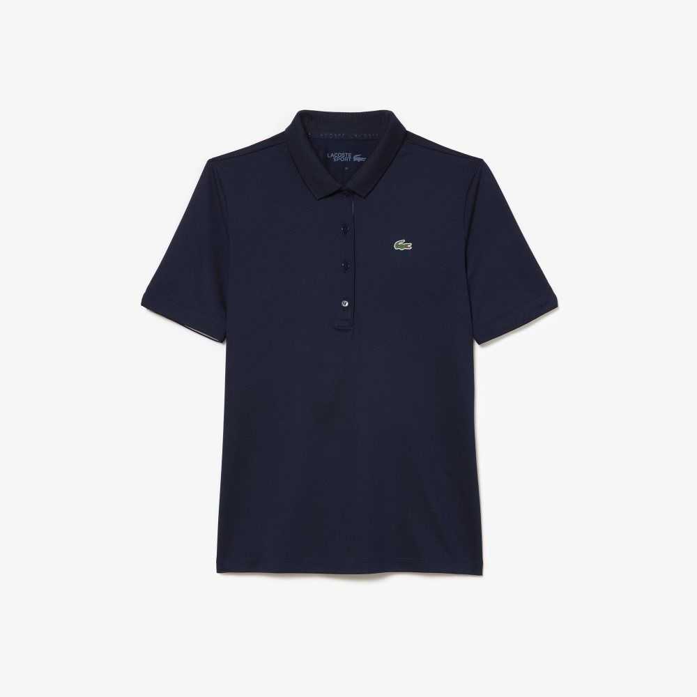 Lacoste SPORT Pustende Stretch Golf Marineblå Blå Hvite | 7069-VSGPQ