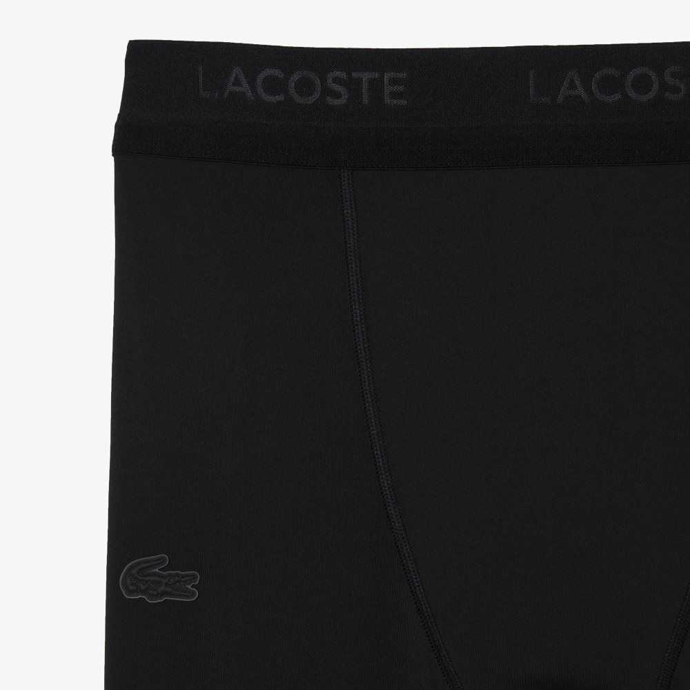 Lacoste SPORT Recycled Polyester Leggings Svarte | 1832-GFNHR