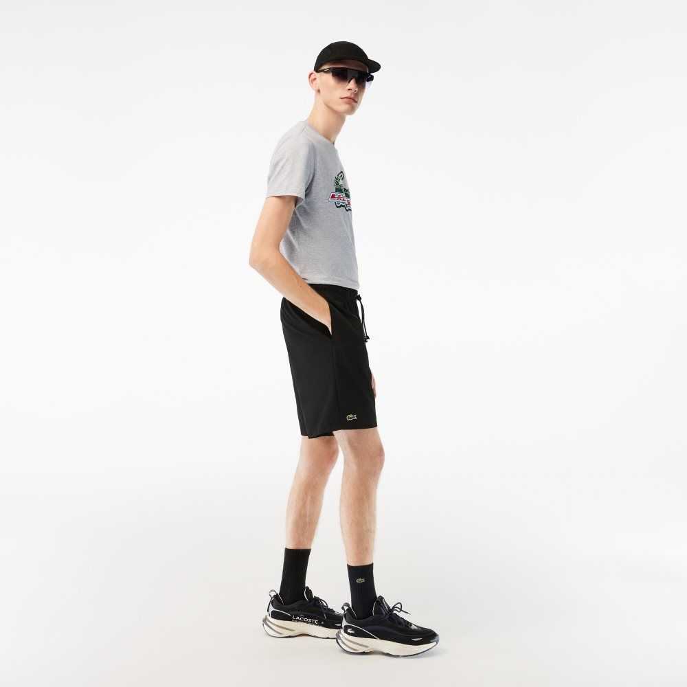 Lacoste SPORT Regular Fit Organic Bomull Grå | 8405-AYFZI