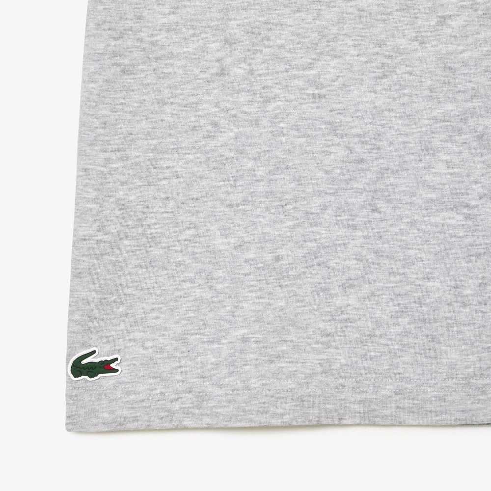 Lacoste SPORT Regular Fit Organic Bomull Grå | 8405-AYFZI