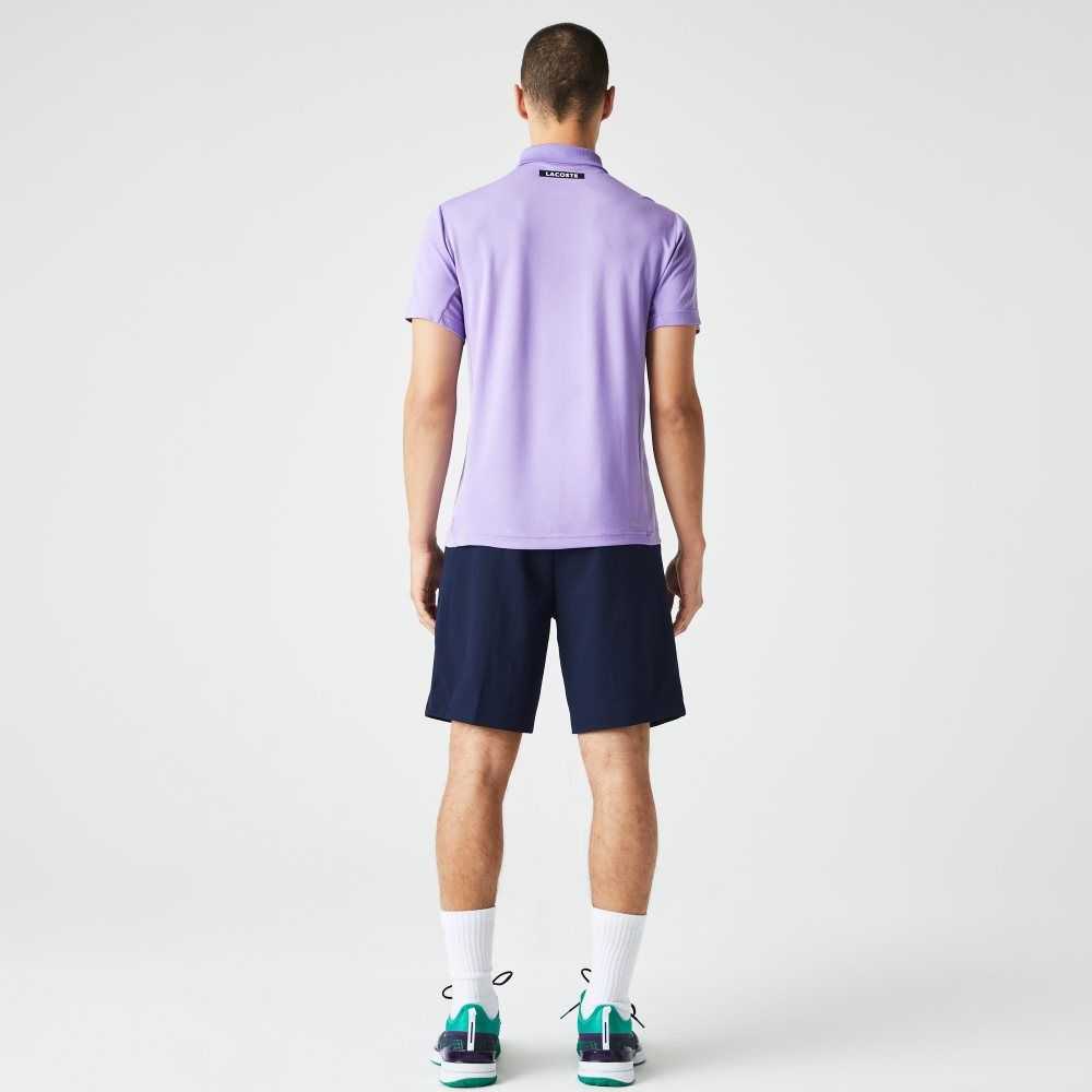 Lacoste SPORT Regular Fit Seamless Tennis Marineblå Blå | 3591-FVJGN