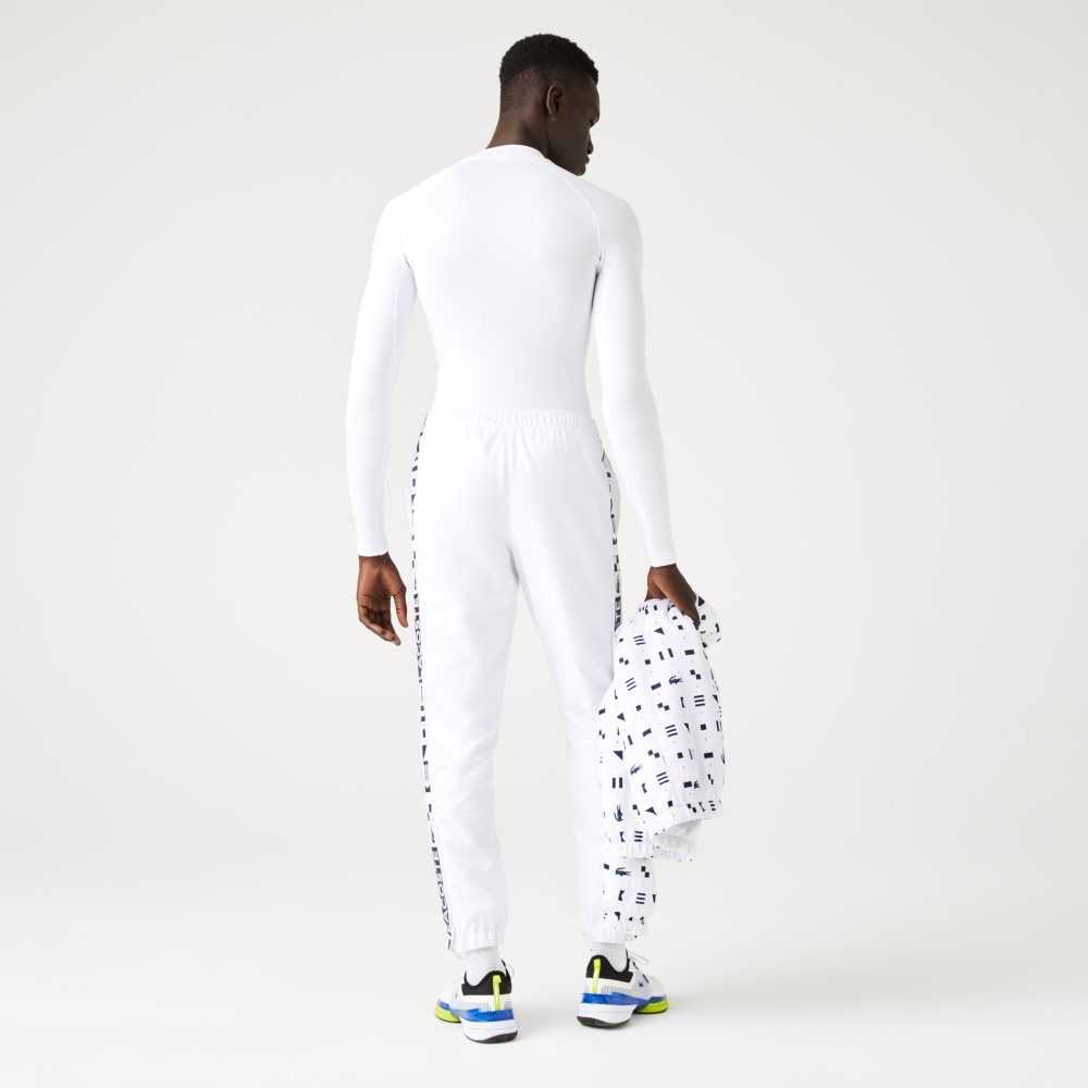 Lacoste SPORT Side Prints Tennis Hvite | 3126-FGMAU