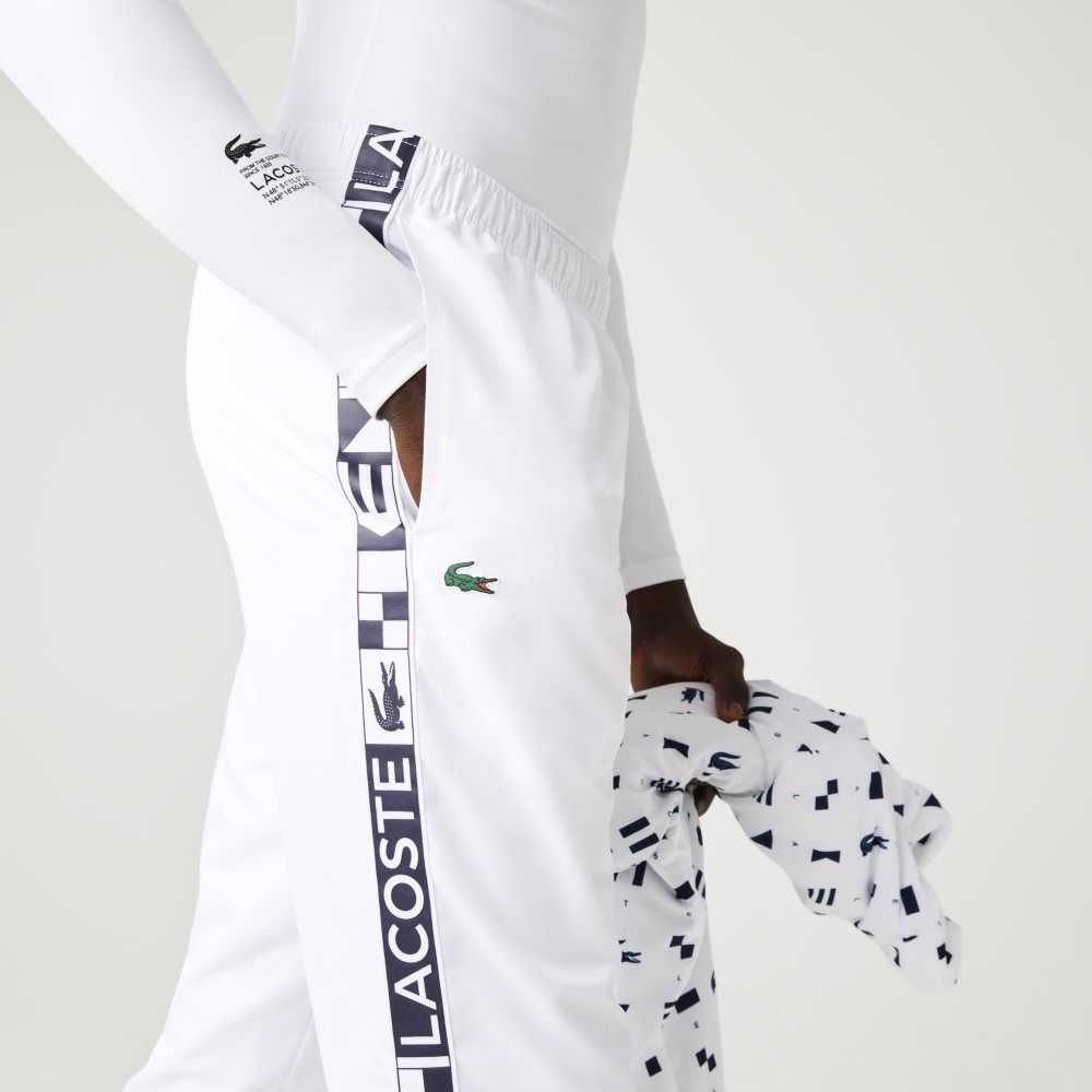 Lacoste SPORT Side Prints Tennis Hvite | 3126-FGMAU