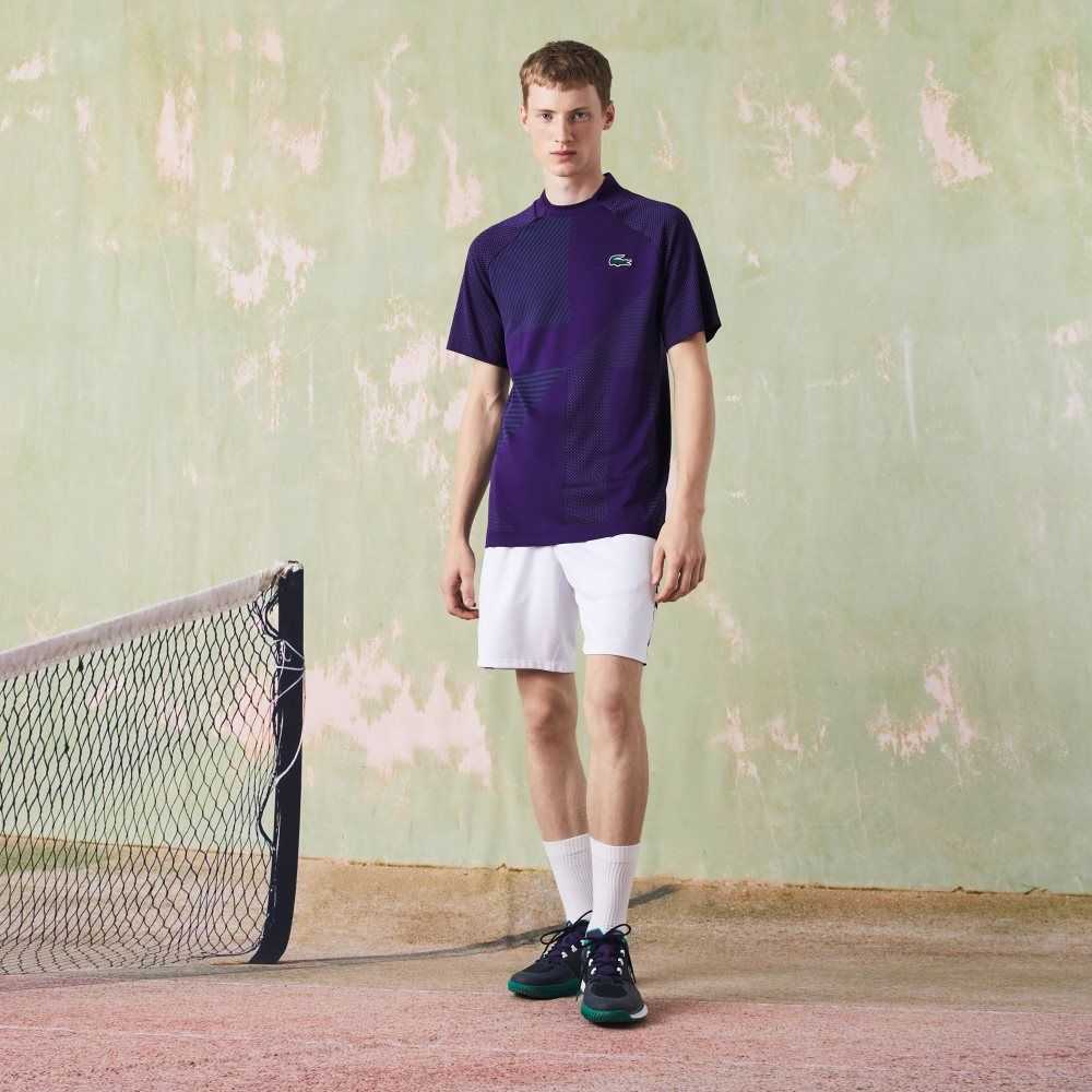 Lacoste SPORT Slim Fit Seamless Tennis Lilla Grønn | 7986-IOUDR