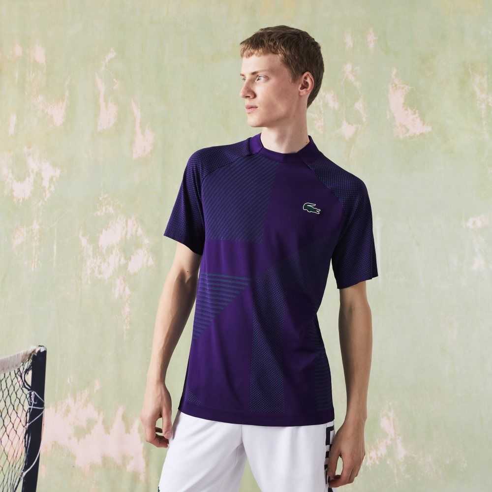 Lacoste SPORT Slim Fit Seamless Tennis Lilla Grønn | 7986-IOUDR