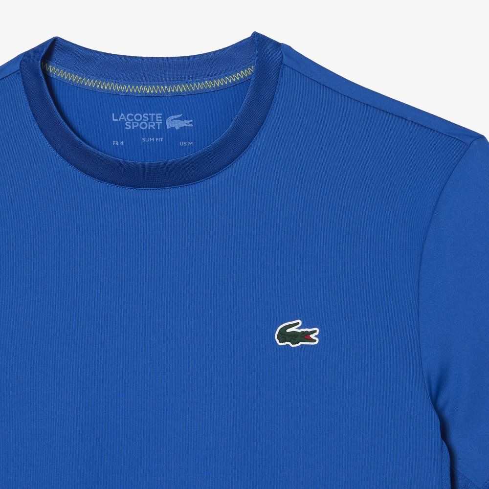 Lacoste SPORT Slim Fit Stretch Jersey Blå | 7935-WPURD