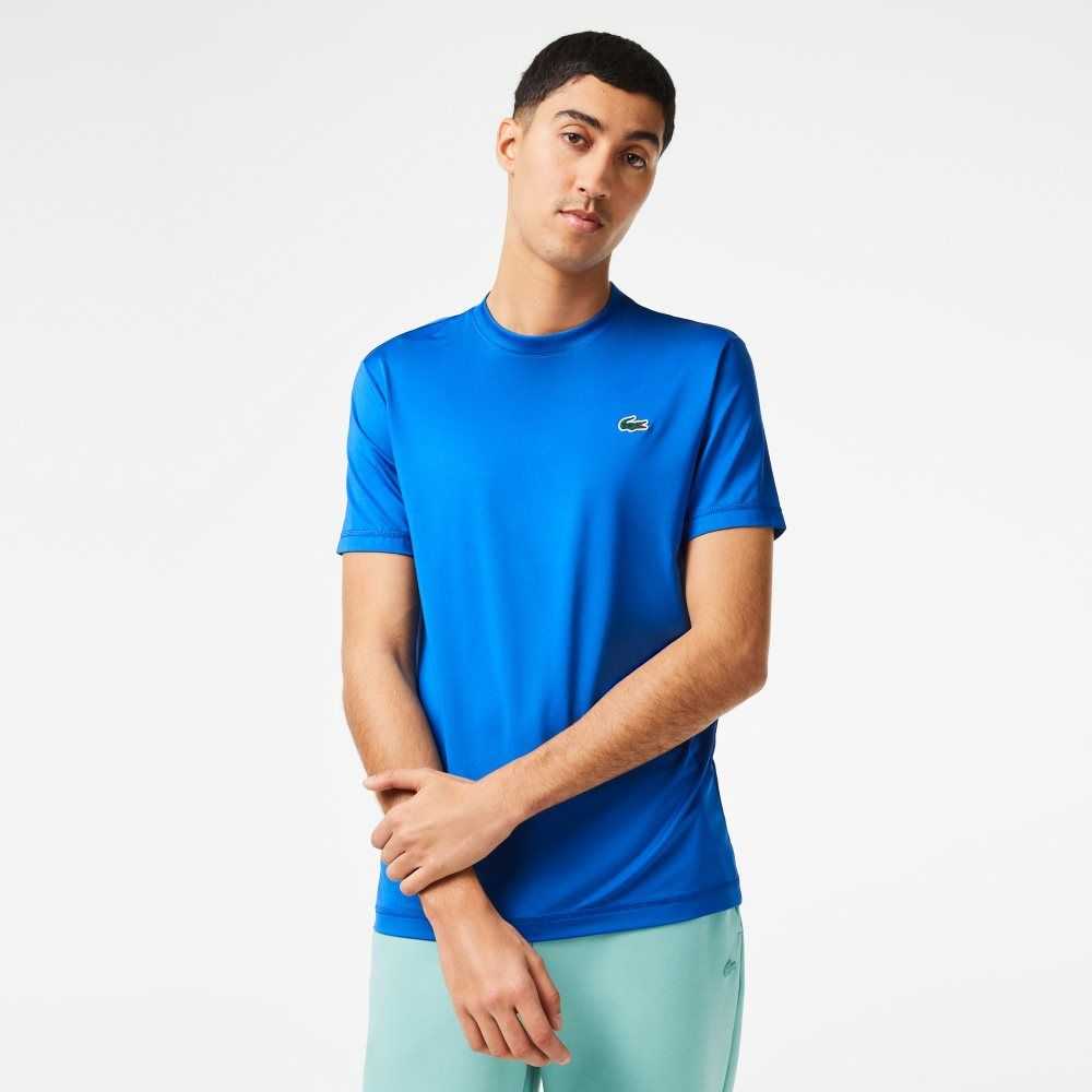 Lacoste SPORT Slim Fit Stretch Jersey Blå | 7935-WPURD