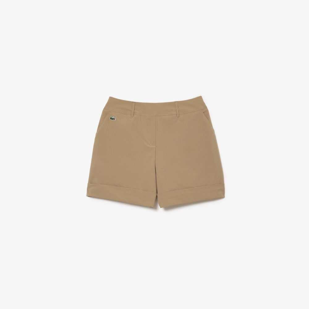 Lacoste SPORT Stretch Golf Bermuda Beige | 5806-VMFSU