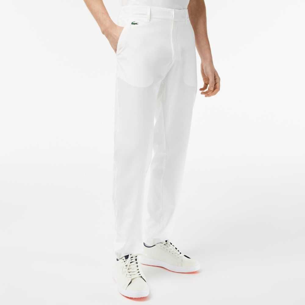 Lacoste SPORT Stretch Golf Chinos Hvite | 8901-FNITV