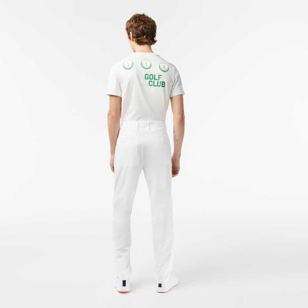 Lacoste SPORT Stretch Golf Chinos Hvite | 8901-FNITV