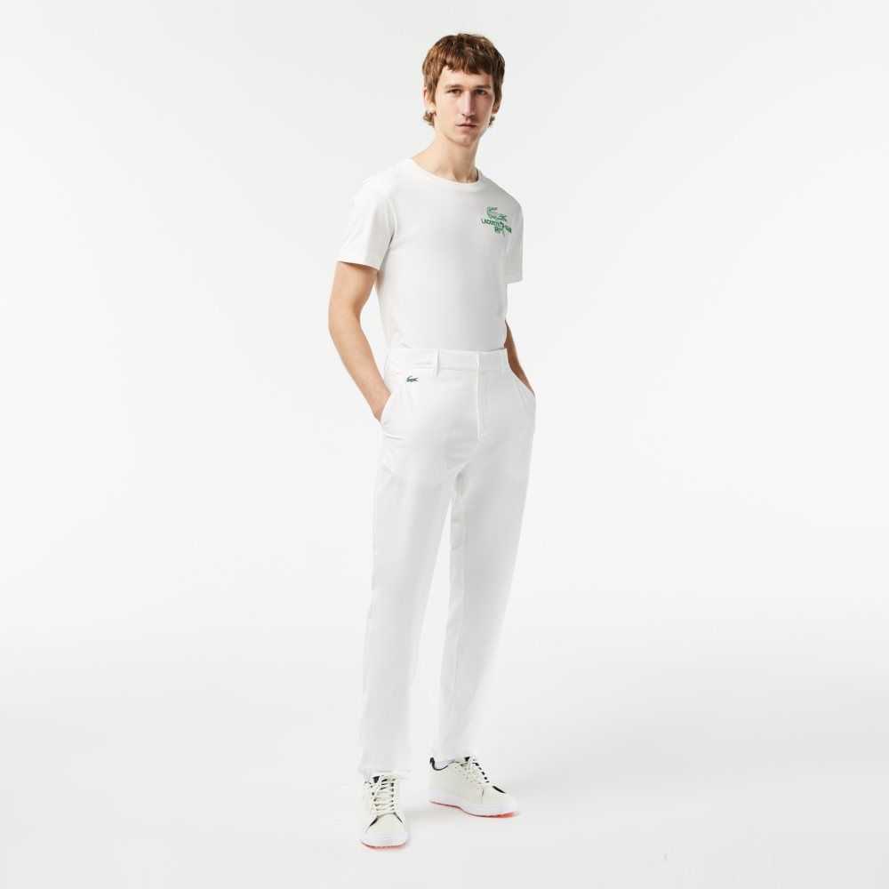 Lacoste SPORT Stretch Golf Chinos Hvite | 8901-FNITV