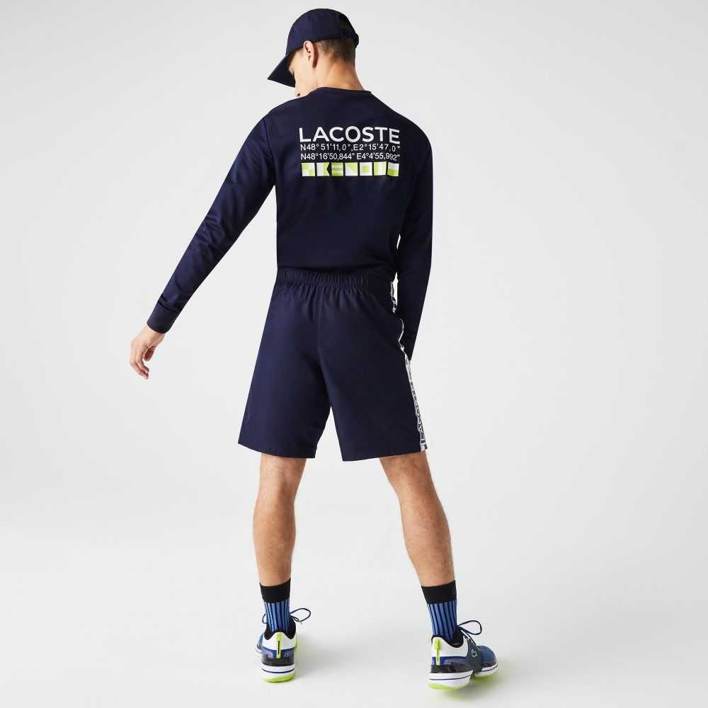 Lacoste SPORT Taffeta Tennis Marineblå Blå | 8602-NGHPE