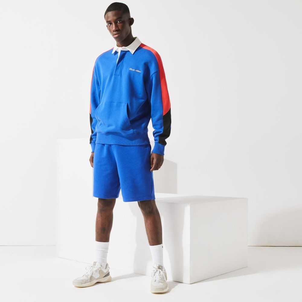 Lacoste SPORT Tennis Fleece Blå | 0362-NUZCW