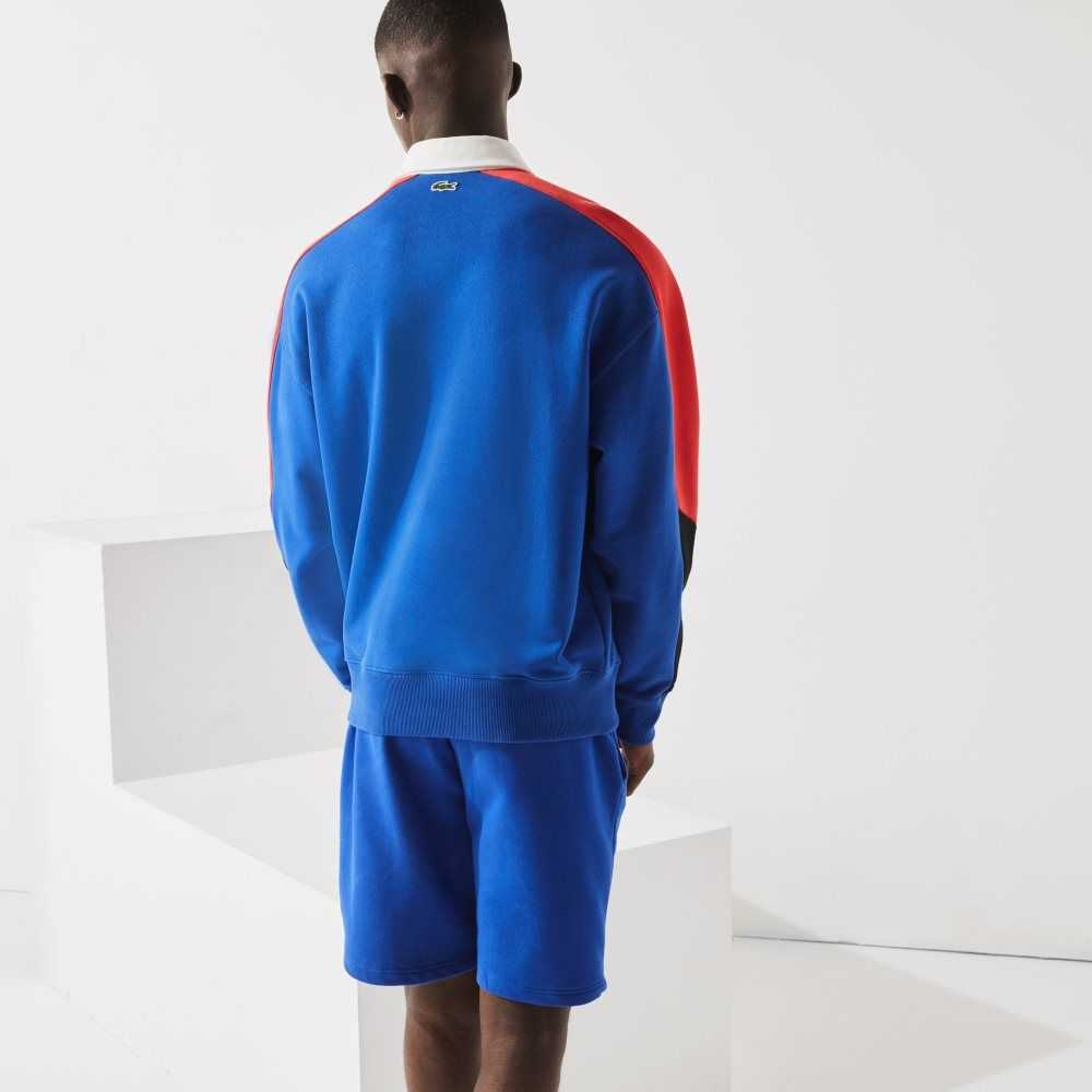 Lacoste SPORT Tennis Fleece Blå | 0362-NUZCW