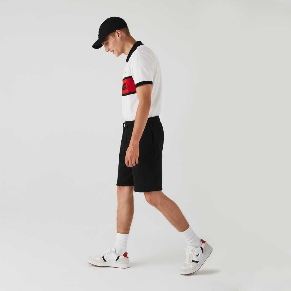 Lacoste SPORT Tennis Fleece Svarte | 9275-AKPQI