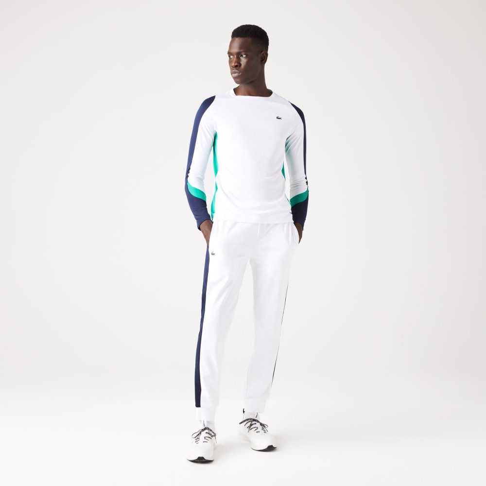 Lacoste SPORT Tennis Hvite Marineblå Blå Grønn Marineblå Blå | 8461-BZJUD