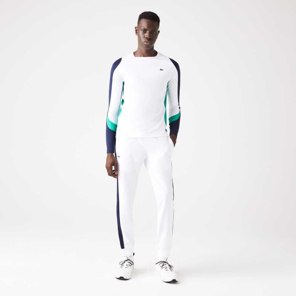 Lacoste SPORT Tennis Hvite Marineblå Blå Grønn Marineblå Blå | 8461-BZJUD