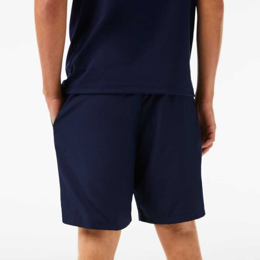 Lacoste SPORT Tennis Solid Diamond Weave Marineblå Blå | 1357-JCIFD