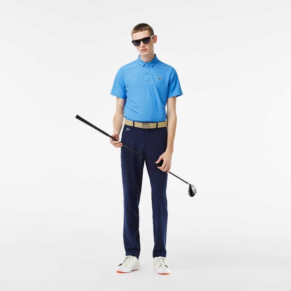 Lacoste SPORT Textured Pustende Golf Blå | 6915-UTQXV