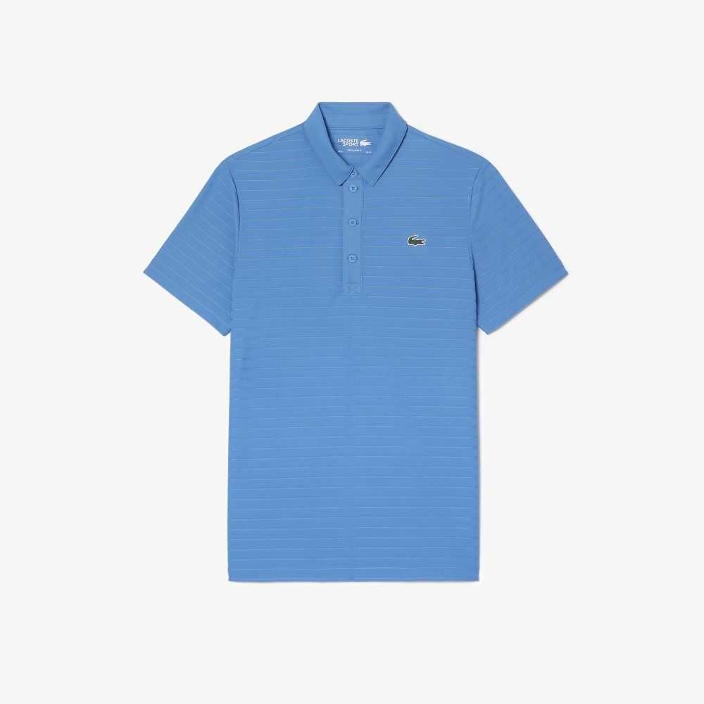 Lacoste SPORT Textured Pustende Golf Blå | 6915-UTQXV