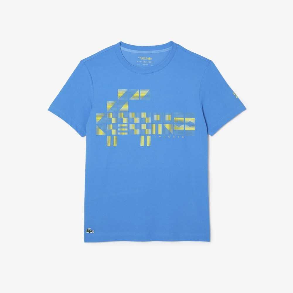 Lacoste SPORT x Novak Djokovic Printed Blå | 3527-TNCDI