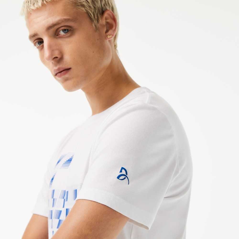 Lacoste SPORT x Novak Djokovic Printed Hvite | 5213-AMZYH