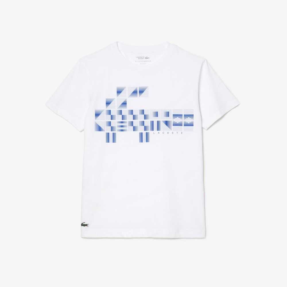 Lacoste SPORT x Novak Djokovic Printed Hvite | 5213-AMZYH