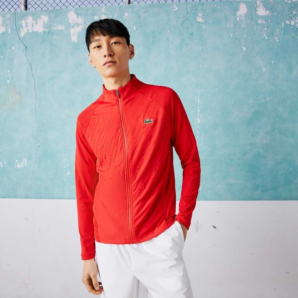 Lacoste SPORT x Novak Djokovic Technical Zip Jacket Rød | 5382-LMAWF