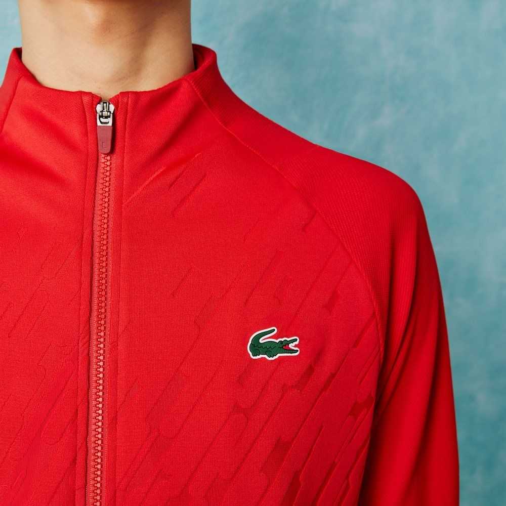 Lacoste SPORT x Novak Djokovic Technical Zip Jacket Rød | 5382-LMAWF